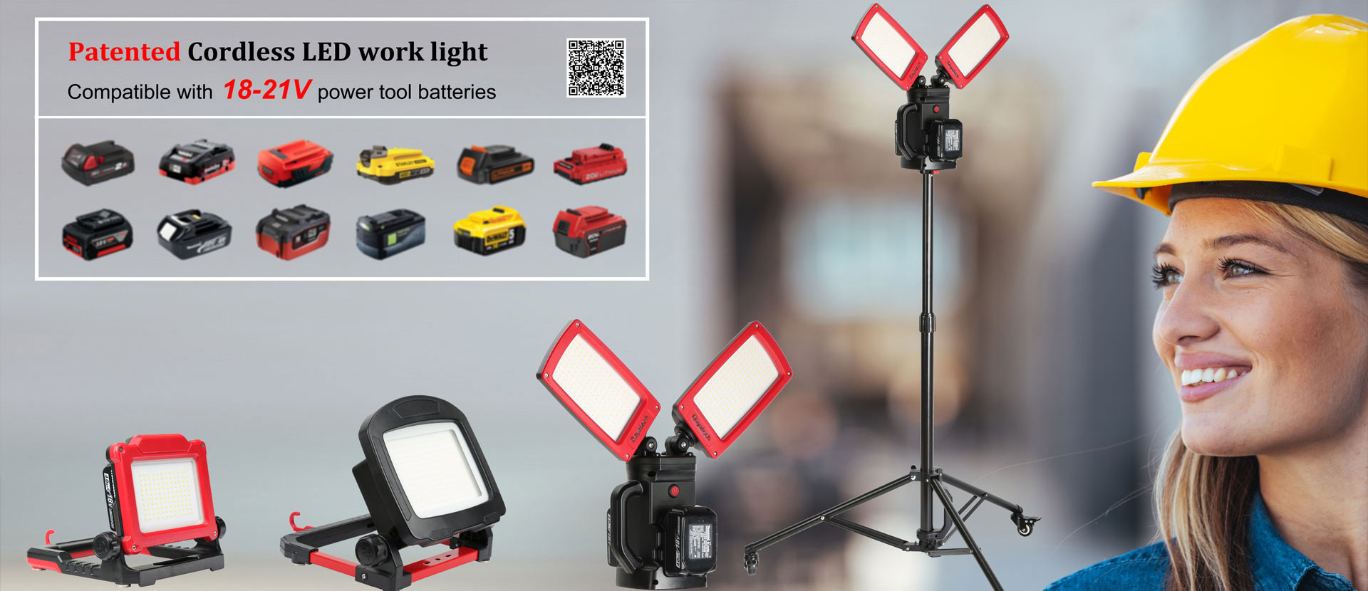 Dobavitelj brezžičnih LED delovnih luči 18–21 V